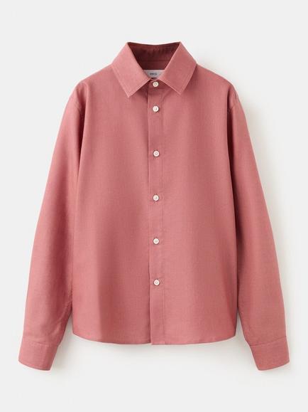 Mango Kids' Cotton Shirt, Cherry, Cherry