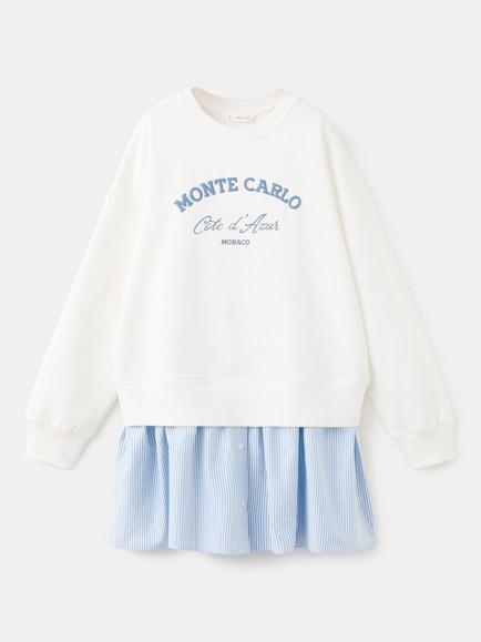 Mango Kids' Jumper Dress, Off White, Off White