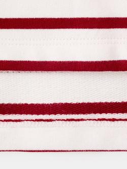 Mango Kids' Cotton Striped Hoodie, Red - view 2, Red