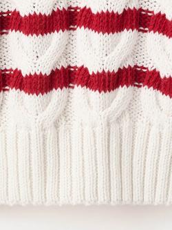 Mango Kids' Striped Jumper, Red/Multi - view 2, Red/Multi