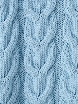 Mango Kids' Cable Knit Jumper, Sky Blue - view 2, Sky Blue