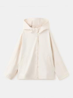 Mango Kids' Hooded Jacket, Raw, Raw