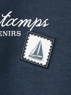 Mango Kids' Knotted T-Shirt, Navy - view 2, Navy