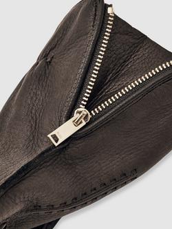 Reiss Iowa Deer Leather Gloves, Dark Brown - view 2, Dark Brown