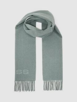 Reiss Picton Wool Blend Scarf, Sage, Sage
