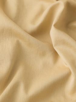 John Lewis Washed Organic Cotton Fitted Sheet - view 2, Butter