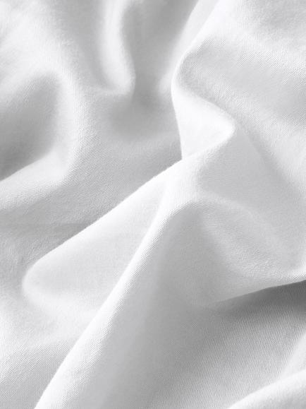 John Lewis Washed Organic Cotton Extra Deep Fitted Sheet, White - view 2, White