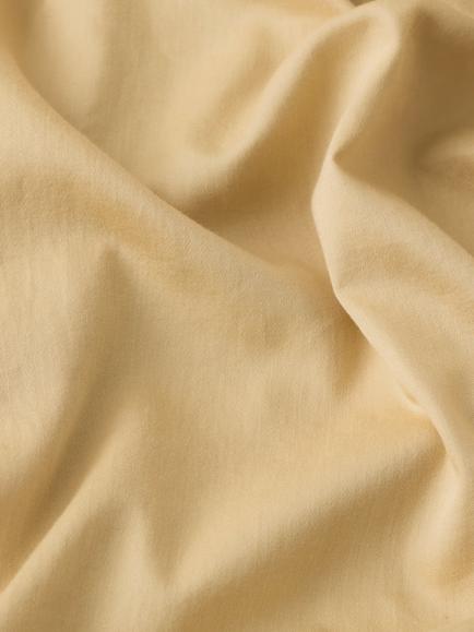 John Lewis Washed Organic Cotton Deep Fitted Sheet - view 2, Butter