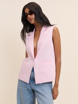 Nobody's Child Boxy Sleeveless Blazer, Pink, Pink