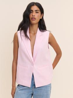 Nobody's Child Boxy Sleeveless Blazer, Pink - view 2, Pink