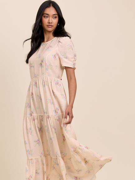 Nobody's Child Hudson Floral Midi Dress, Pink - view 2, Pink