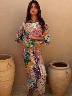 Never Fully Dressed Tilly Morocco Maxi Dress, Multi, Multi