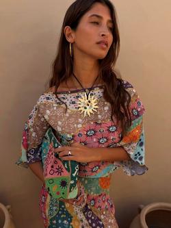 Never Fully Dressed Tilly Morocco Maxi Dress, Multi - view 2, Multi