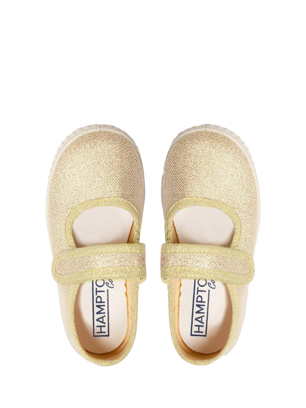 Trotters Kids' Hampton Martha Canvas Plimsolls - view 2, Gold