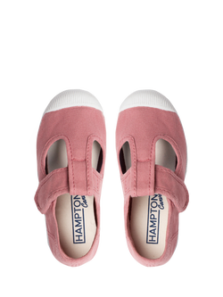 Trotters Kids' Hampton Champ Canvas Plimsolls - view 2, Rose