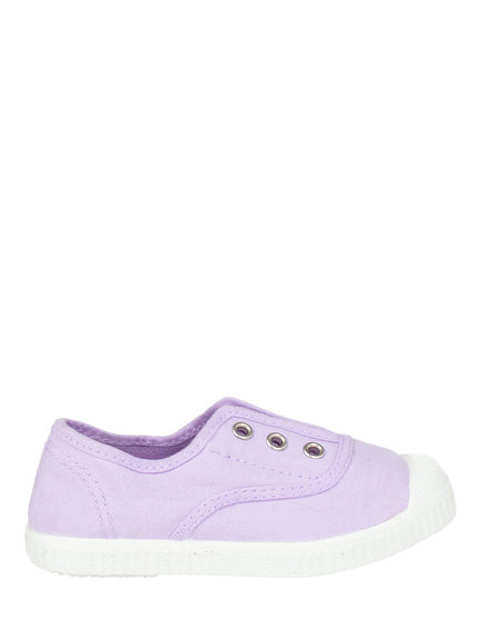 Trotters Adult Hampton Canvas Plum Plimsolls, Lavender