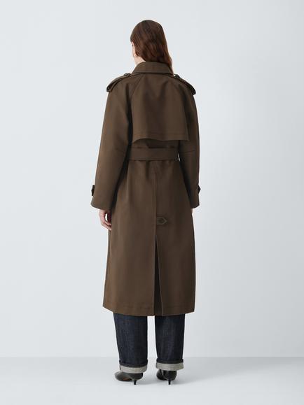 J. Lewis Cotton Trench Coat, Coffee Bean - view 2, Coffee Bean