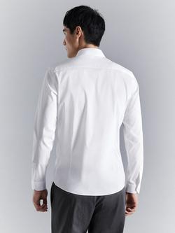 Mango Slim Fit Cotton Blend Shirt, White - view 2, White