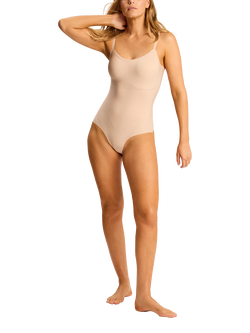 Commando Zone Smoothing Bodysuit, Cream
