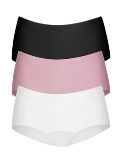 Commando Butter Hipster Knickers, Pack of 3, Multi, Multi