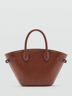 Mango Mini Handheld Tote Bag, Brown, Brown