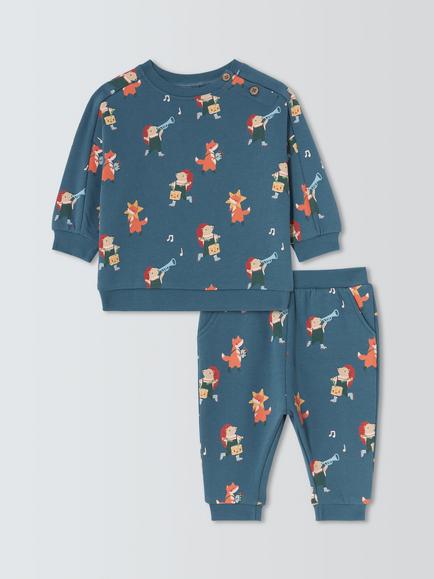 John Lewis Baby Animal Band Sweater & Joggers Set, Multi, Multi