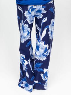 Cyberjammies Essie Floral Pyjama Bottoms, Navy/Multi - view 2, Navy/Multi