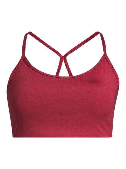 Casall Sleek Strappy Sports Bra, Maroon Red, Maroon Red
