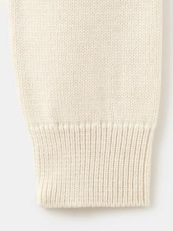 Mango Bow Tie V-Neck Cardigan, Raw - view 2, Raw