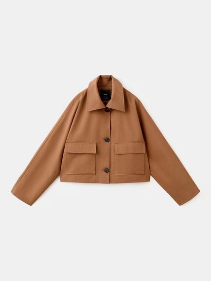 Mango Brava Patch Pocket Jacket, Camel, Camel