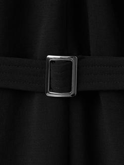 Mango Crossed Halter Neck Belt Wrap Jumpsuit, Black - view 2, Black