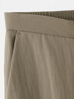 Mango High Rise Fluid Wide Leg Trousers - view 2, Khaki