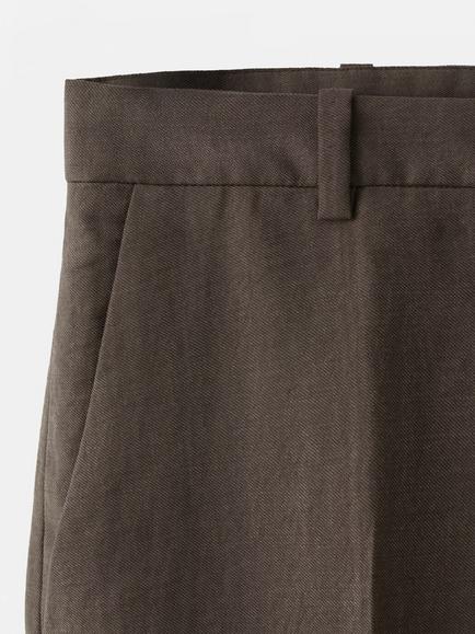 Mango Wide Leg Trousers, Chocolate - view 2, Chocolate