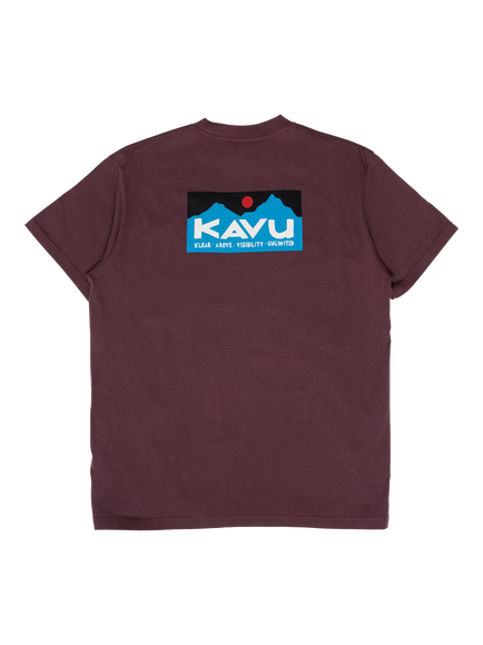KAVU Klear Pure Cotton Graphic Crew Neck T-Shirt, Cocoa Powder - view 2, Cocoa Powder
