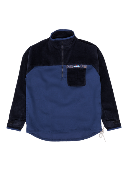 KAVU Throwshirt Cotton Rich Half-Zip Jacket, Nightfall, Nightfall