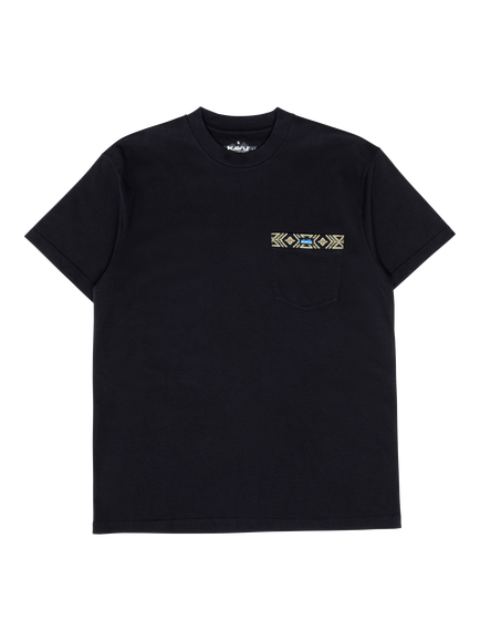 KAVU Pacific Pure Cotton Crew Neck T-Shirt, Black, Black