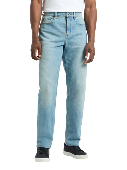 SPOKE Italian Denim Wide Thigh Slim Jeans, Stonewash, Stonewash