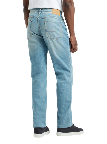 SPOKE Italian Denim Narrow Thigh Slim Jeans, Stonewash - view 2, Stonewash