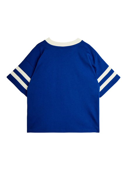 Mini Rodini Kids' Alien Applique T-Shirt, Blue - view 2, Blue