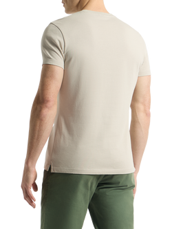 SPOKE Heavyweight Cotton Slim Fit T-Shirt, Stone - view 2, Stone