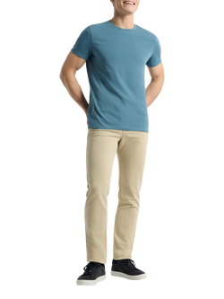 SPOKE Heavyweight Cotton Straight Fit T-Shirt, Aegean