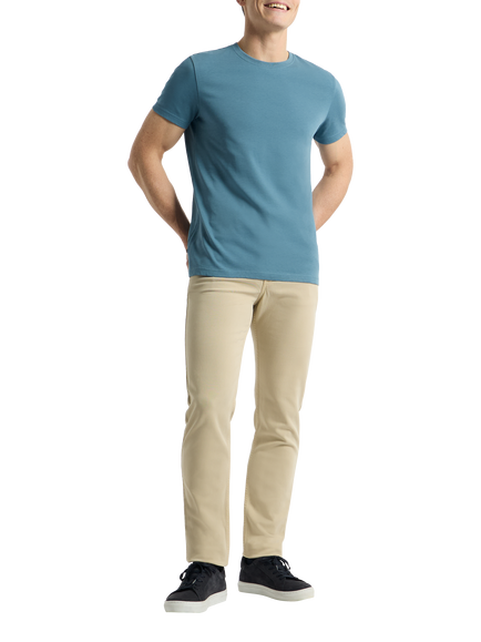 SPOKE Heavyweight Cotton Straight Fit T-Shirt, Aegean