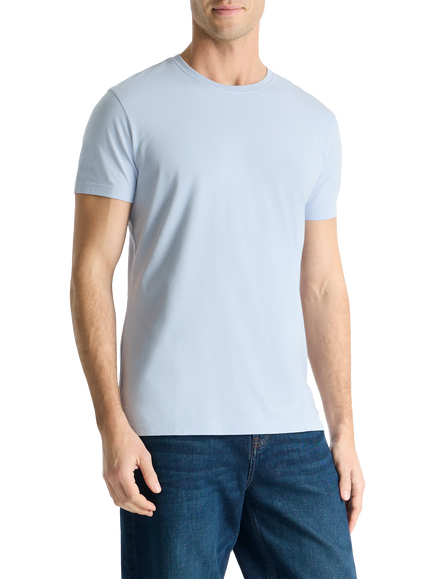 SPOKE Original Cotton Slim Fit T-Shirt, Powder Blue