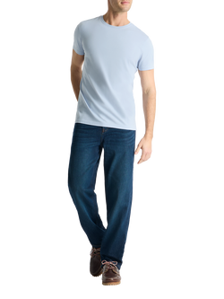 SPOKE Original Cotton Straight Fit T-Shirt, Powder Blue