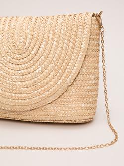 Phase Eight Straw Clutch Bag, Neutral - view 2, Neutral