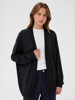 Saint Tropez Oline Open Knit Cotton Blend Cardigan, Night Sky, Night Sky