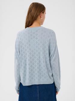 Saint Tropez Oline Pointelle Knit Jumper, Blue - view 2, Blue
