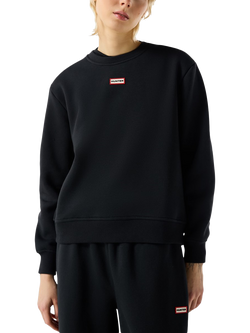 Hunter Red Label Essentials Crew Neck Sweatshirt, Black, Black