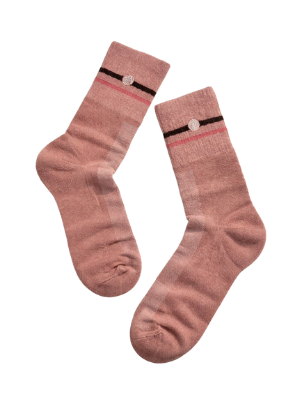 ACAI Women's Bamboo Hiking Socks, Dusky Pink, Dusky Pink