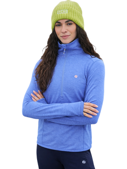 ACAI Freeform Quarter Zip Jumper, Baja Blue